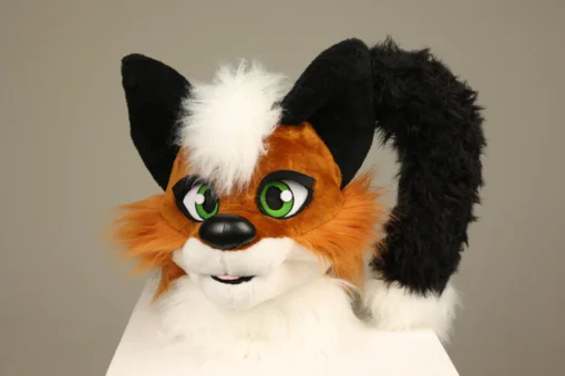 Unisex Ginger Fox Fursuit Mini Teilgröße